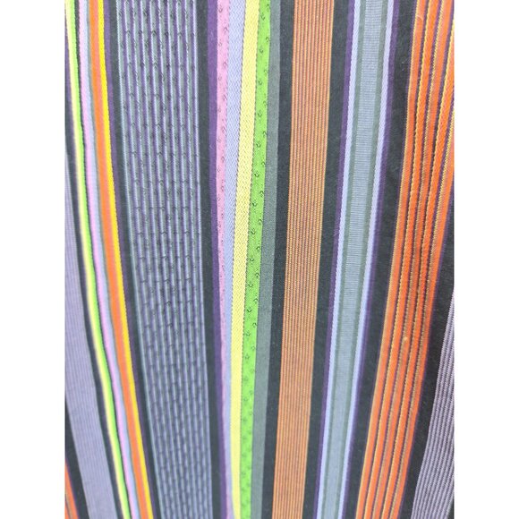 Robert Graham Mens Multicolor Striped Shirt Medium Embroidered Details - Picture 8 of 9
